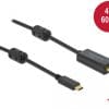 Delock Aktives USB Type-C zu HDMI Kabel (DP Alt Mode) 4K 60 Hz 1 m