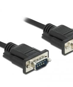 Delock Seriell Kabel RS-232 Sub-D9 Stecker zu Buchse mit 10 m
