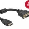 Delock Adapter HDMI Stecker zu DVI 24+5 Buchse 4K 30 Hz 20 cm