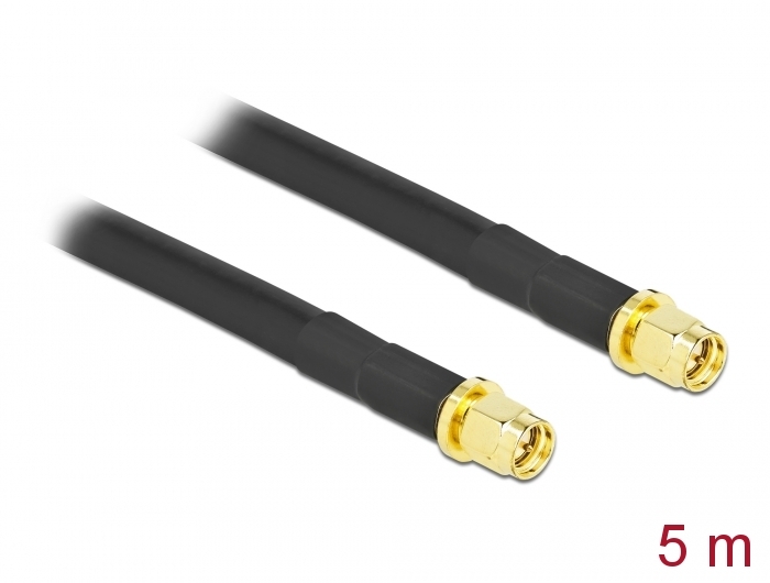 Delock Antennenkabel SMA Stecker zu SMA Stecker LMR/CFD300 5 m low loss Delock Antennenkabel SMA Stecker zu SMA Stecker LMR/CFD300 5 m low loss