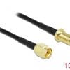 Delock Antennenkabel RP-SMA Stecker zu RP-SMA Buchse LMR/CFD100 10 m low loss
