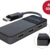 Delock DisplayPort 1.4 Splitter 1 x DisplayPort zu 3 x HDMI MST