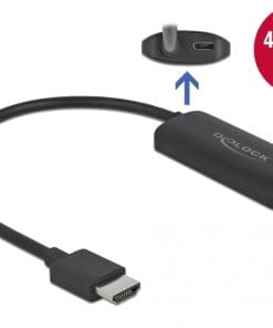 Delock Adapter HDMI-A Stecker zu USB Type-C Buchse (DP Alt Mode) 4K 60