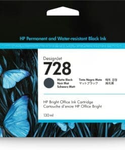 HP 728 Mattschwarz DesignJet-Tintenpatrone, 130 ml