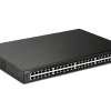 DrayTekVigorSwitch P2540x Kunststoffverteiler für Innenmontage, BxHxT = 120 x 170 x 42 mm, Verteilerkasten Kunststoff grau Aufputzmontage, Bestückt mit 2 LSA-Trennleisten 2/10 zu 10DA