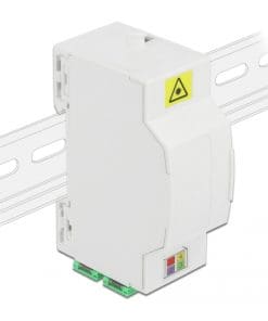 Delock LWL Anschlussdose für Hutschiene 4 x SC Simplex oder LC Duplex