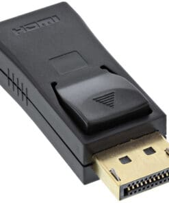 Alternative view of InLine® DisplayPort Adapter, DisplayPort Stecker auf HDMI Buchse, 4K2K, mit Audio, schwarz, schwarz