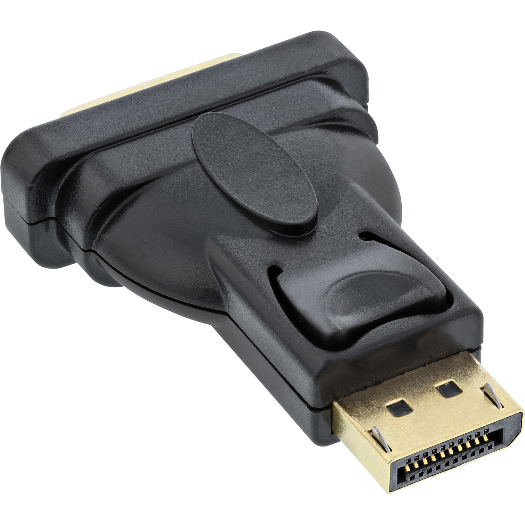 DisplayPort Adapter, DisplayPort Stecker auf DVI-D 24+1 Buchse, schwarz, schwarz DisplayPort Adapter, DisplayPort Stecker auf DVI-D 24+1 Buchse, schwarz, schwarz – Bild 2