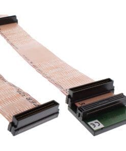 InLine® SCSI U320 Flachbandkabel, 68pol, 3 Abgriffe, für 2 Geräte, mit Terminator