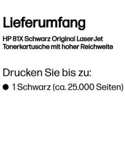 HP 81X Schwarz Original LaserJet Tonerkartusche – Bild 3