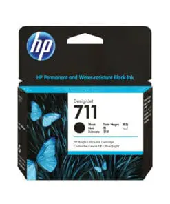 HP 711 Schwarz DesignJet Tintenpatrone, 80 ml