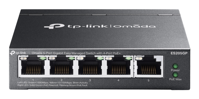 Omada ES205G 5-Port Gigabit Easy Managed Switch Omada ES205G 5-Port Gigabit Easy Managed Switch