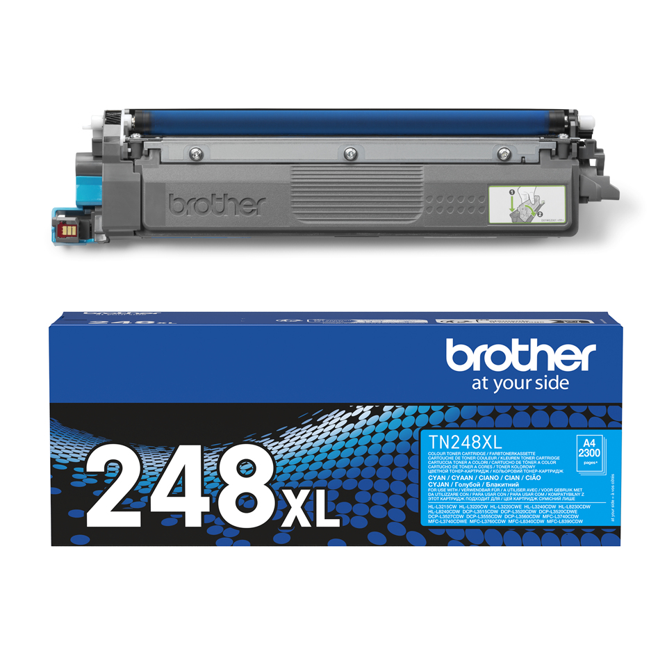 Brother Jumbo-Toner TN-248XLC Cyan (ca. 2.300 Seiten) Brother Jumbo-Toner TN-248XLC Cyan (ca. 2.300 Seiten) – Bild 3