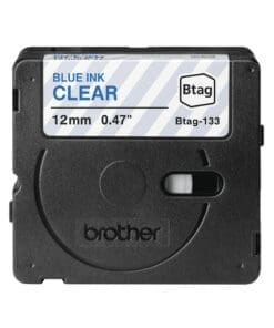 Alternative view of Brother Schriftband BTAG-133 Blau auf Transparent 12 mm x 4 m
