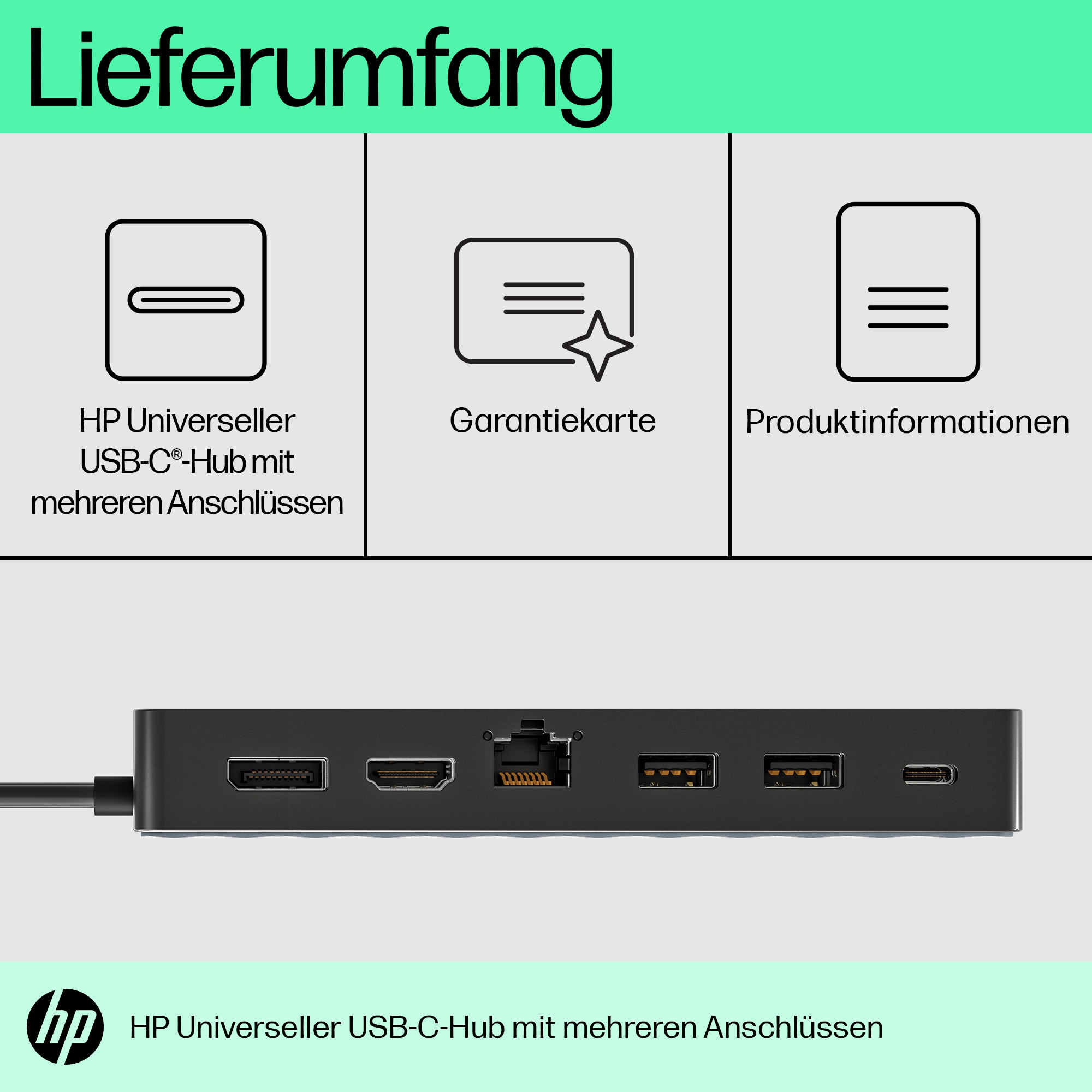 HP USB-C Port Hub (Reisedock für X2 G8) HP USB-C Port Hub (Reisedock für X2 G8) – Bild 10