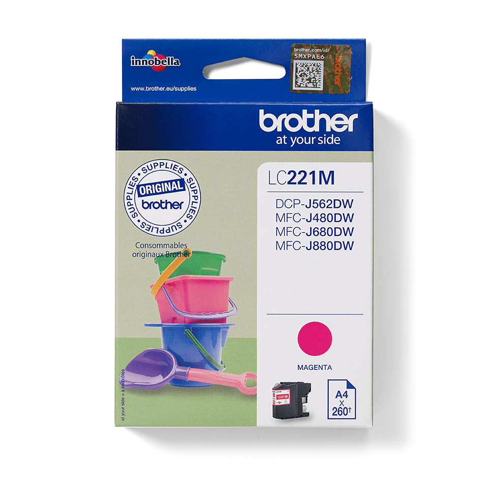 Brother Tintenpatrone LC-221M Magenta (ca. 260 Seiten) Brother Tintenpatrone LC-221M Magenta (ca. 260 Seiten)