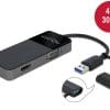 Delock Adapter USB 3.0 zu 4K HDMI + VGA