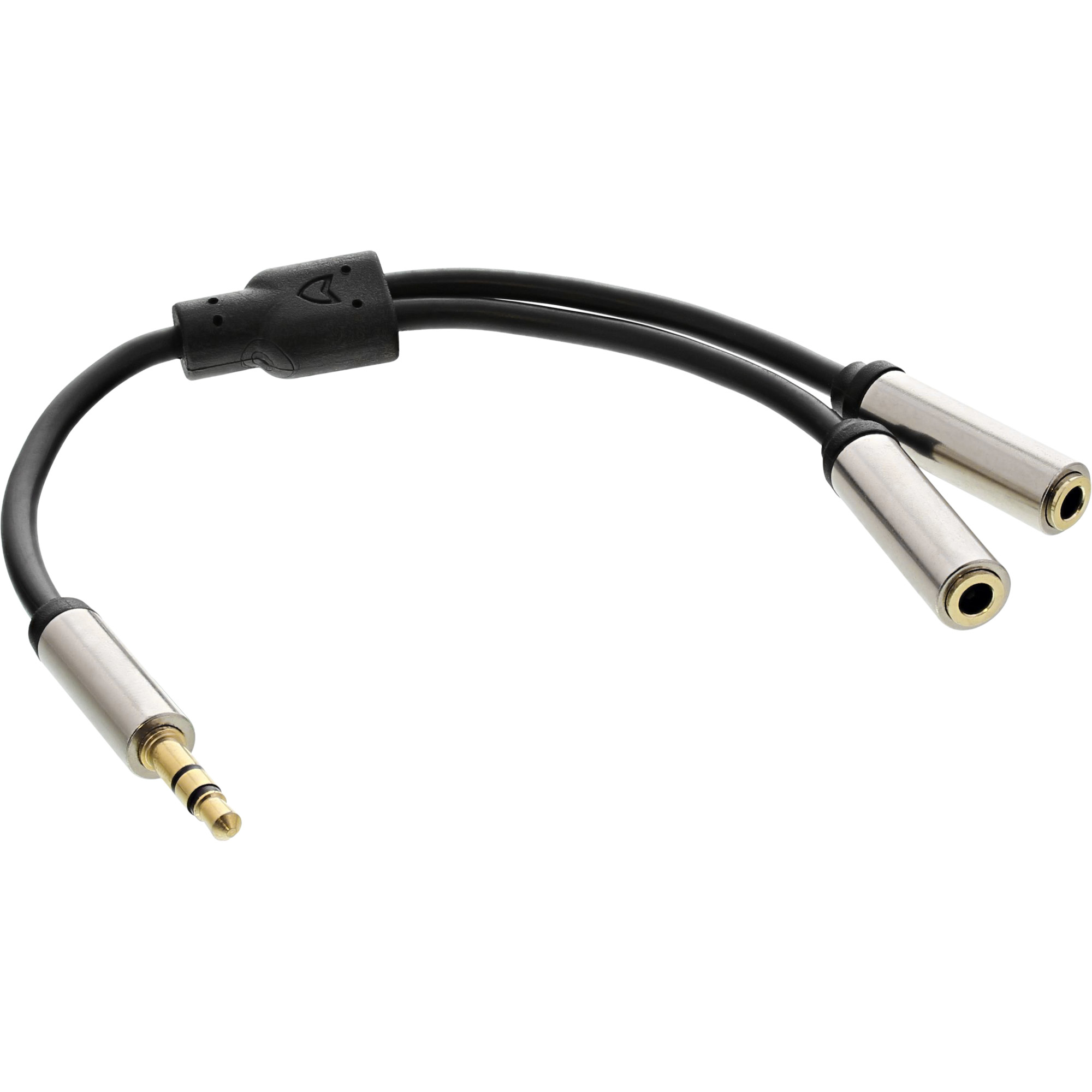 InLine® Slim Audio Y-Kabel 3,5mm Klinke ST an 2x BU, 0,15m, Retail-Sonderedition, schwarz InLine® Slim Audio Y-Kabel 3,5mm Klinke ST an 2x BU, 0,15m, Retail-Sonderedition, schwarz – Bild 2