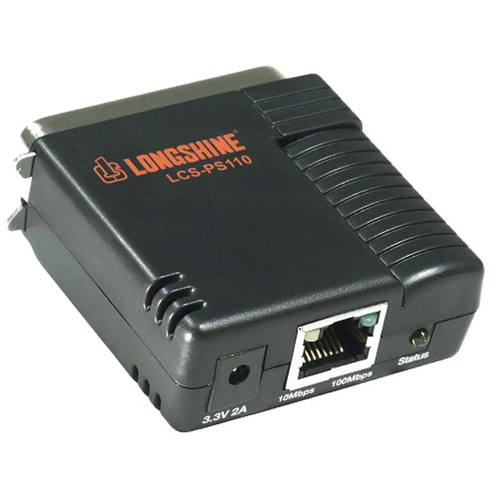 Longshine Printserver 100Mbit 1x parallel, LCS-PS110 Longshine Printserver 100Mbit 1x parallel, LCS-PS110