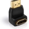 PureLink Adapter, HDMI St./HDMI Bu. gewinkelt 270°, FULL HD, BASIC, schwarz HDMI/HDMI 1080p Adapter mit vergoldeten Steckkontakten. HDMI Buchse (19pol) auf HDMI Buchse (19pol). Farbe: Schwarz *RoHS Compliant*