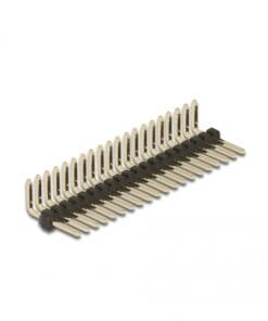 Delock Stiftleiste 20 Pin, Rastermaß 1,27 mm, 1-reihig, gewinkelt, 5 Stück