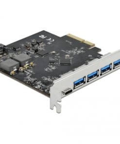 Delock PCI Express x4 Karte zu 1 x USB Type-C + 4 x USB Typ-A