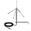 Delock 433 MHz Antenne SMA Stecker 3 dBi omnidirektional starr mit magnetischem Standfuß und Anschlusskabel RF195 3 m outdoor schwarz