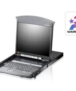 ATEN KL1508AiN KVM over IP Switch 8-fach mit 19"-Display, 19-Zoll-Rackmontage, 1HE, DE-Layout
