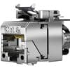 Telegärtner AMJ-SL Modul CAT 6A T568B, extrakurz, Doppelpack (VPE 2) - für 10 Gigabit Ethernet gemäß IEEE 802.3an - geeignet für Massivleiter AWG 22/1 - 24/1 und Litzenleiter AWG22/7 - 27/7 - Belegung nach EIA/TIA 568A - optimiert für den Feldeinsatz, auch unter schwierigen Bedingungen - 360° Schirmung vollautomatische Abschirmung zwischen den Aderpaaren - 3-stufige Kabelabfangung (Kabeldurchmesser 5,0 bis 9,0mm) - vormontierte Schutzkappe - Robustes Zinkdruckgussgehäuse