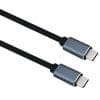 helos Anschlusskabel, USB 3.2 Type-C Stecker/Stecker, PREMIUM, 1,0m, schwarz