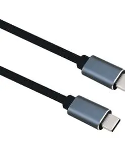 helos Anschlusskabel, USB 3.2 Type-C Stecker/Stecker, PREMIUM, 1,0m, schwarz