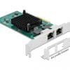 Delock PCI Express x4 Karte 2 x RJ45 Gigabit LAN i82576