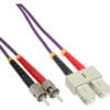 InLine® LWL Duplex Kabel, SC/ST, 50/125µm, OM4, 2m, violett InLine® LWL Duplex Kabel, SC/ST, 50/125µm, OM3, 10m