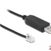 Delock Adapterkabel USB Typ-A zu Seriell RS-232 RJ9/RJ10 2 m