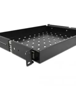 Delock 19" Ausziehbare Schublade 1 HE, schwarz