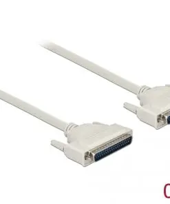 Delock Serielles Kabel D-Sub 37 Stecker zu Stecker 0,5 m