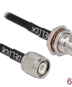Delock Antennenkabel TNC Stecker zu TNC Buchse RG-58 60 cm