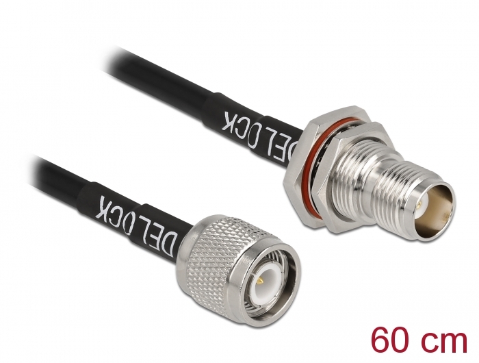 Delock Antennenkabel TNC Stecker zu TNC Buchse RG-58 60 cm Delock Antennenkabel TNC Stecker zu TNC Buchse RG-58 60 cm