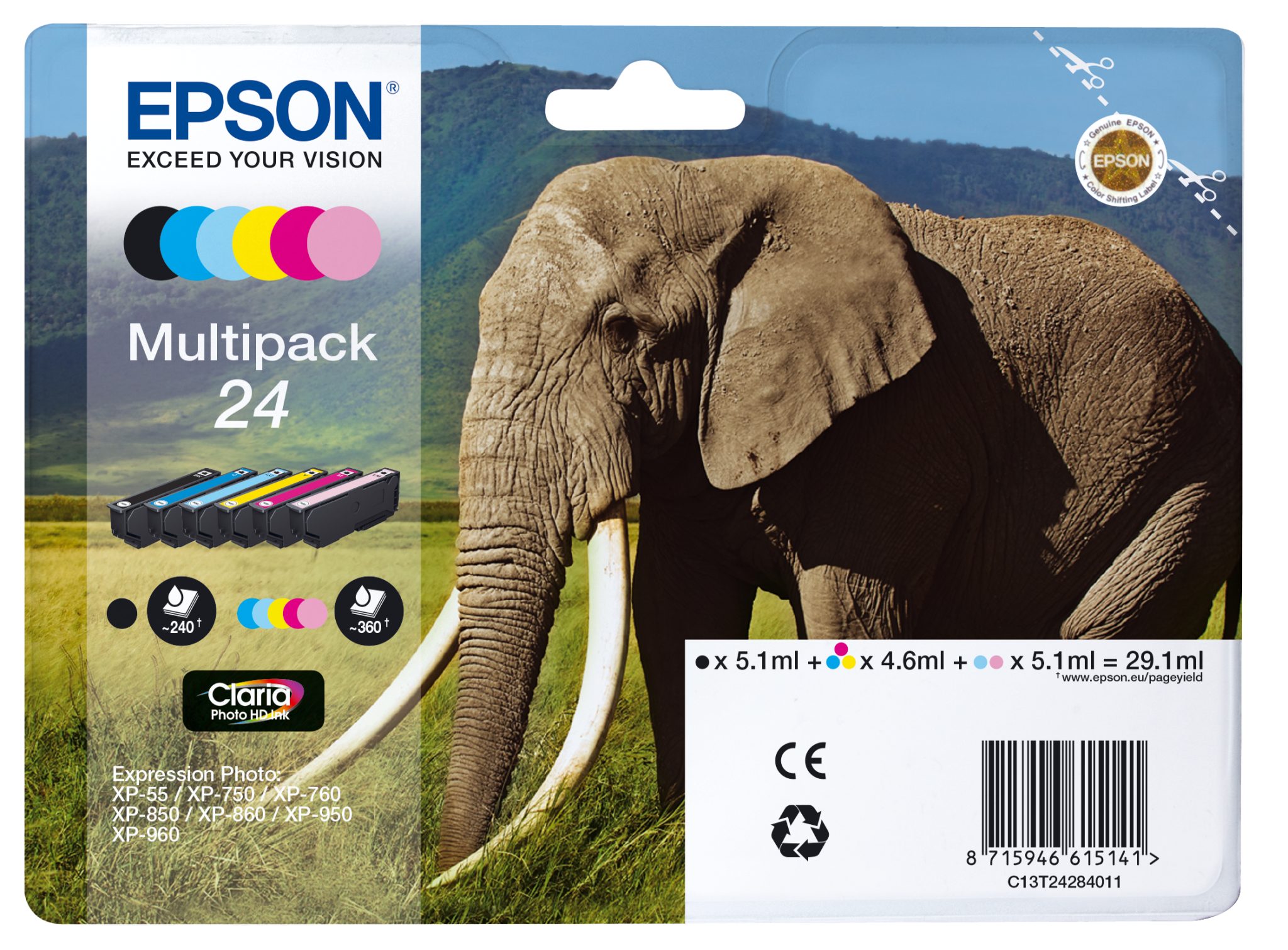 Epson Tintenpatronen Multipack 24 (6 Farben) Epson Tintenpatronen Multipack 24 (6 Farben)