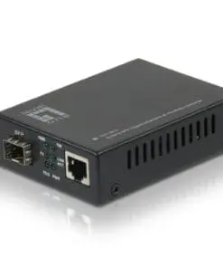 Alternative view of LevelOne GVT-2010 RJ45 to SFP Gigabit PoE PD Media Converter
