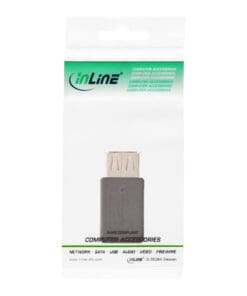 InLine® Micro-USB Adapter, USB A Buchse an Micro-USB B Buchse, schwarz – Bild 3