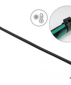 Delock Kabelbinder hitzebeständig L 300 x B 4,8 mm schwarz 100 Stück