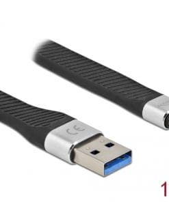 Delock USB 3.2 Gen 1 FPC Flachbandkabel USB Typ-A zu USB Type-C 14 cm PD 3 A