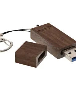 InLine® woodstick USB 3.0 Speicherstick, Walnuss, 64GB, holz