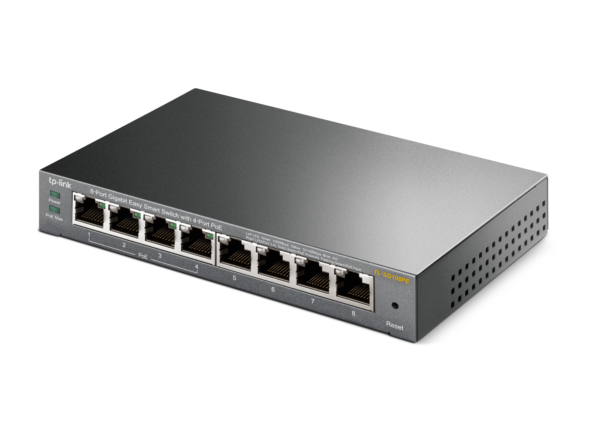 TP-Link TL-SG108PE 8-Port Gigabit Desktop POE Smart Switch TP-Link TL-SG108PE 8-Port Gigabit Desktop POE Smart Switch – Bild 4
