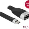 Delock FPC Flachbandkabel USB Type-C zu HDMI (DP Alt Mode) 4K 60 Hz 13,5 cm