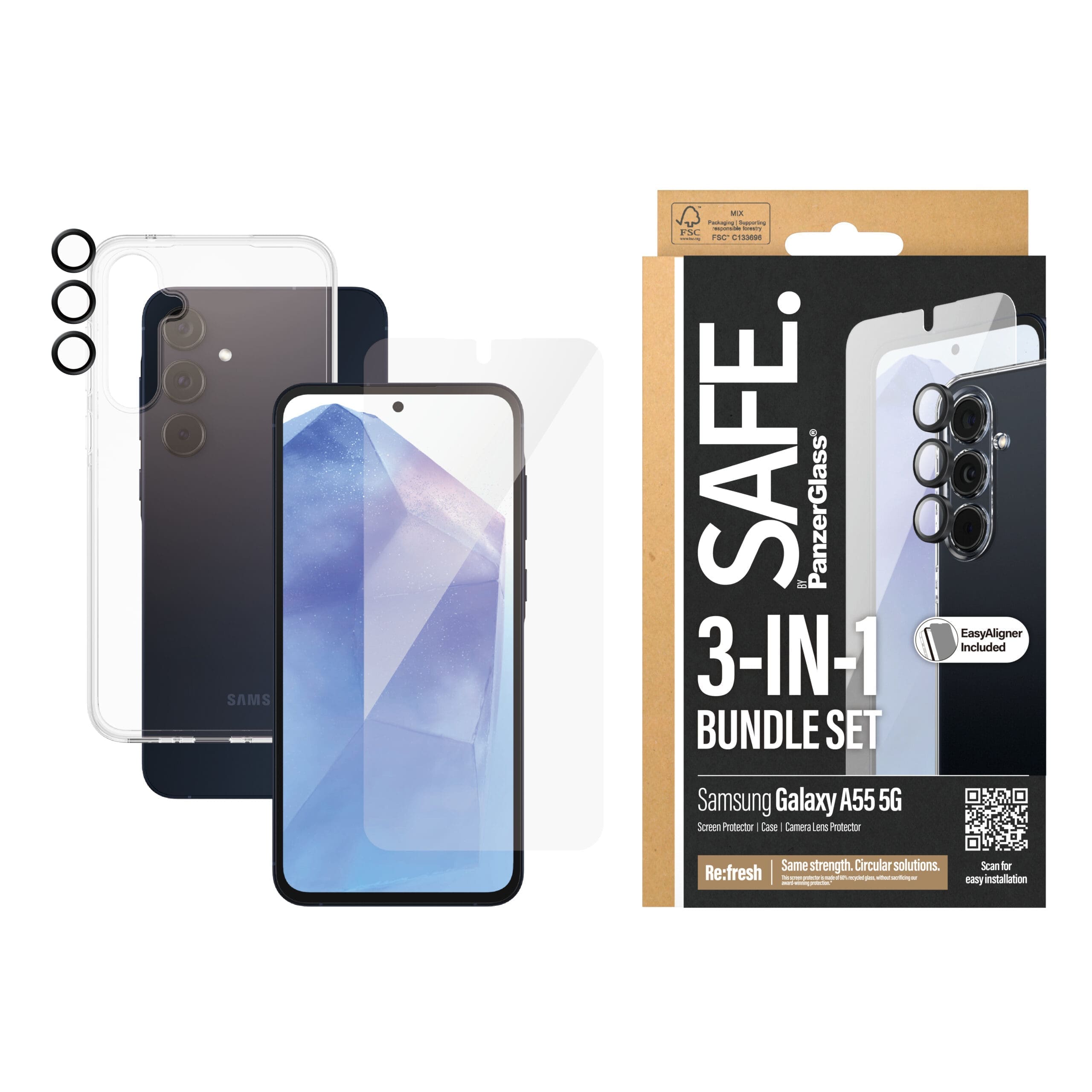SAFE. by PanzerGlass 3-in-1 Samsung A55 5G SAFE. by PanzerGlass 3-in-1 Samsung A55 5G – Bild 2