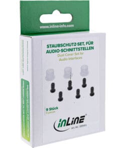 Alternative view of InLine® Staubschutz-Set, für Audio-Schnittstellen (Cinch, 3,5mm), 9-teilig, mehrfarbig