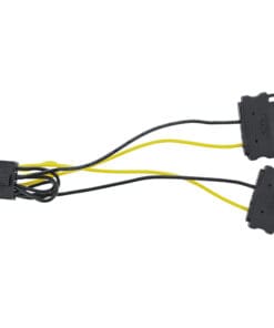 Alternative view of InLine® Stromadapter intern, 2x SATA zu 8pol für PCIe (PCI-Express) Grafikkarten, 0,15m
