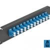 Delock 10" LWL Patchpanel 12 Port LC Duplex blau 1 HE schwarz